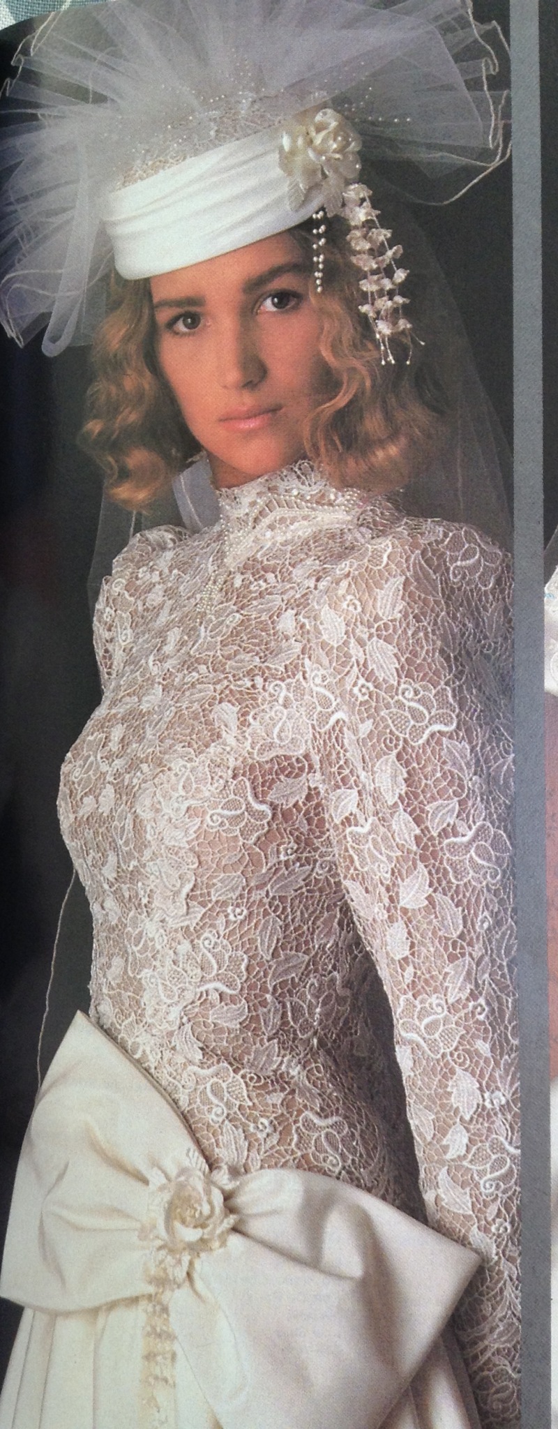 1980s wedding dress