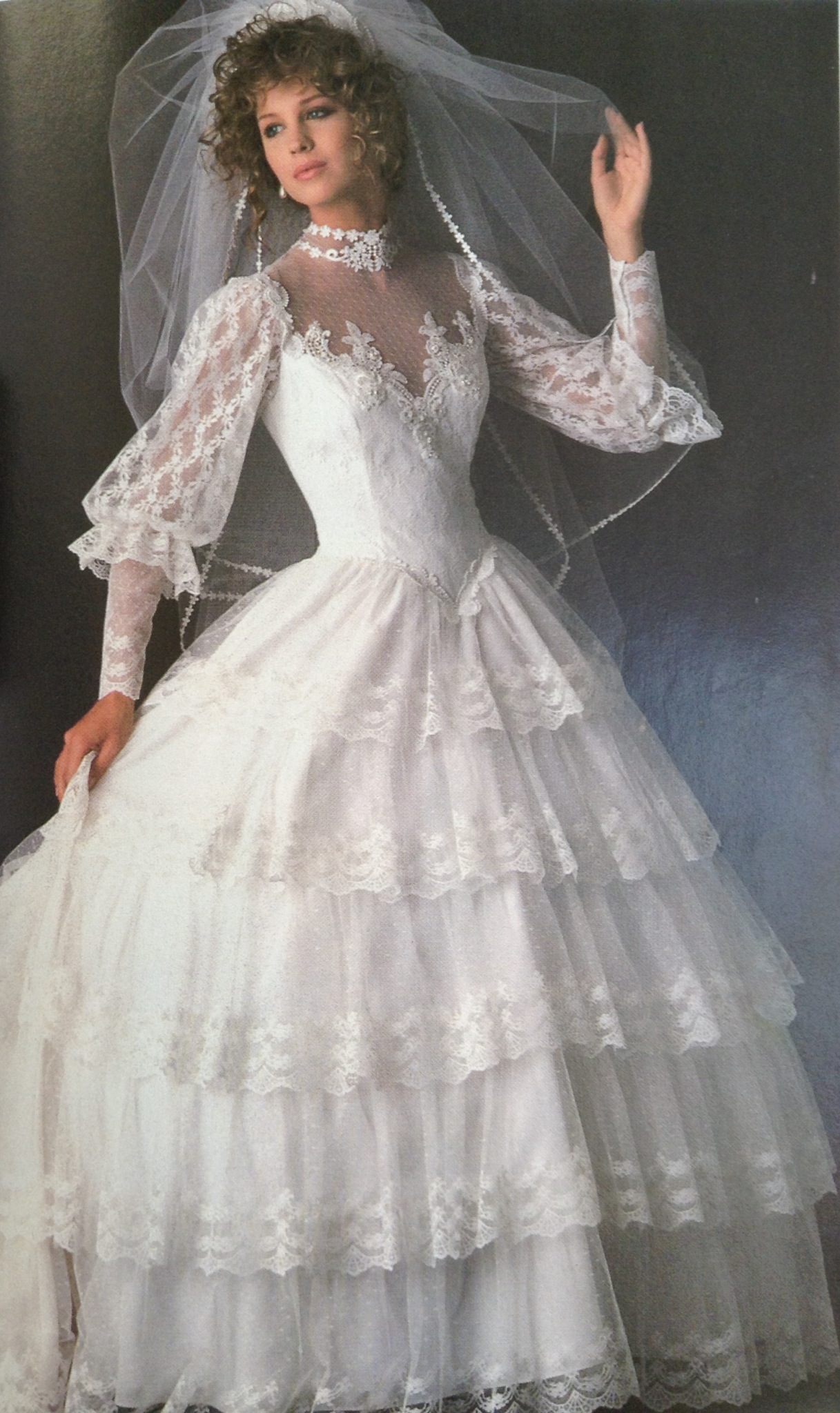 wedding dress 80’s