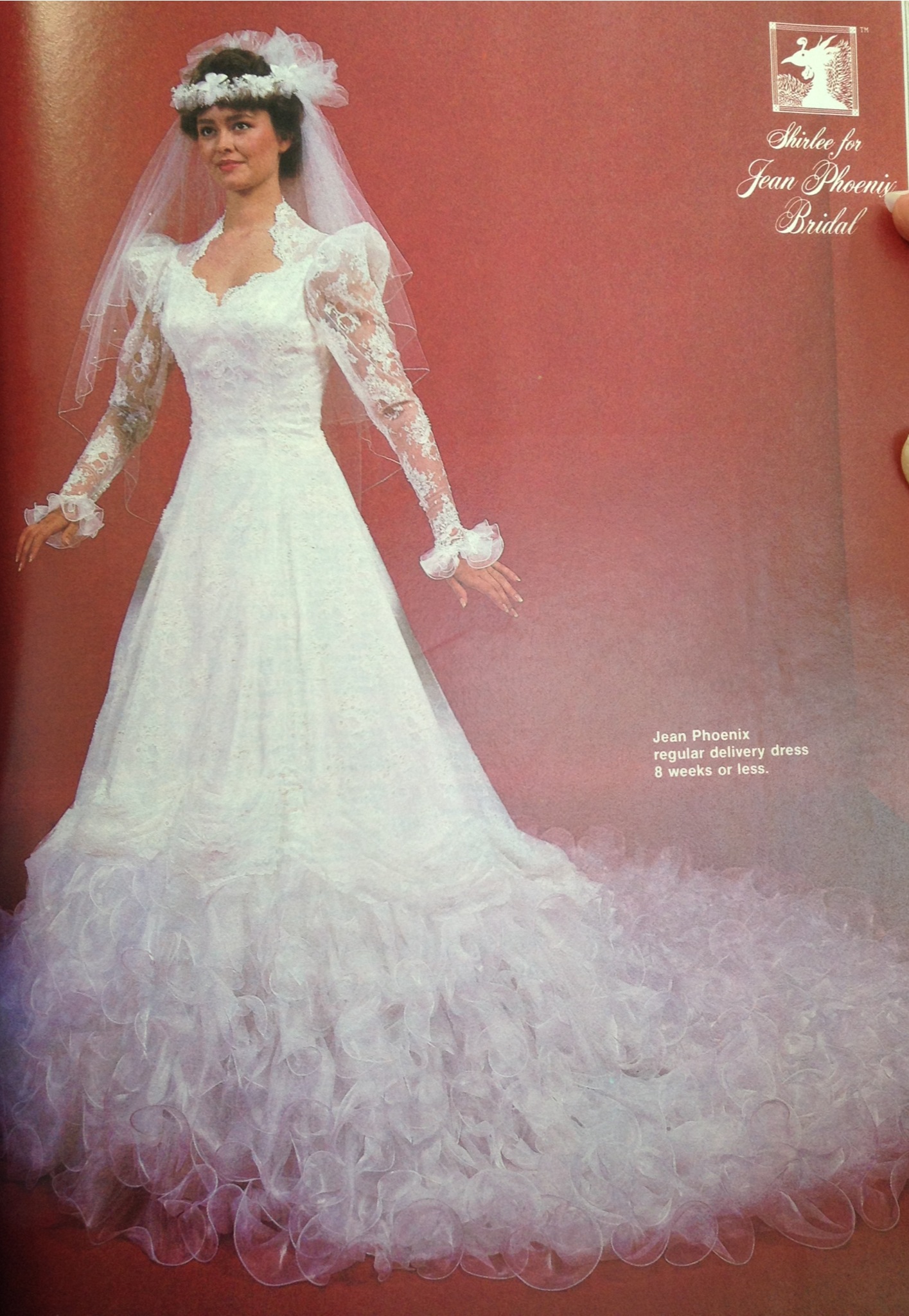 1980s wedding dress