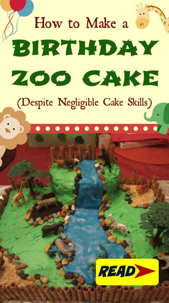 How to make a birthday zoo cake 