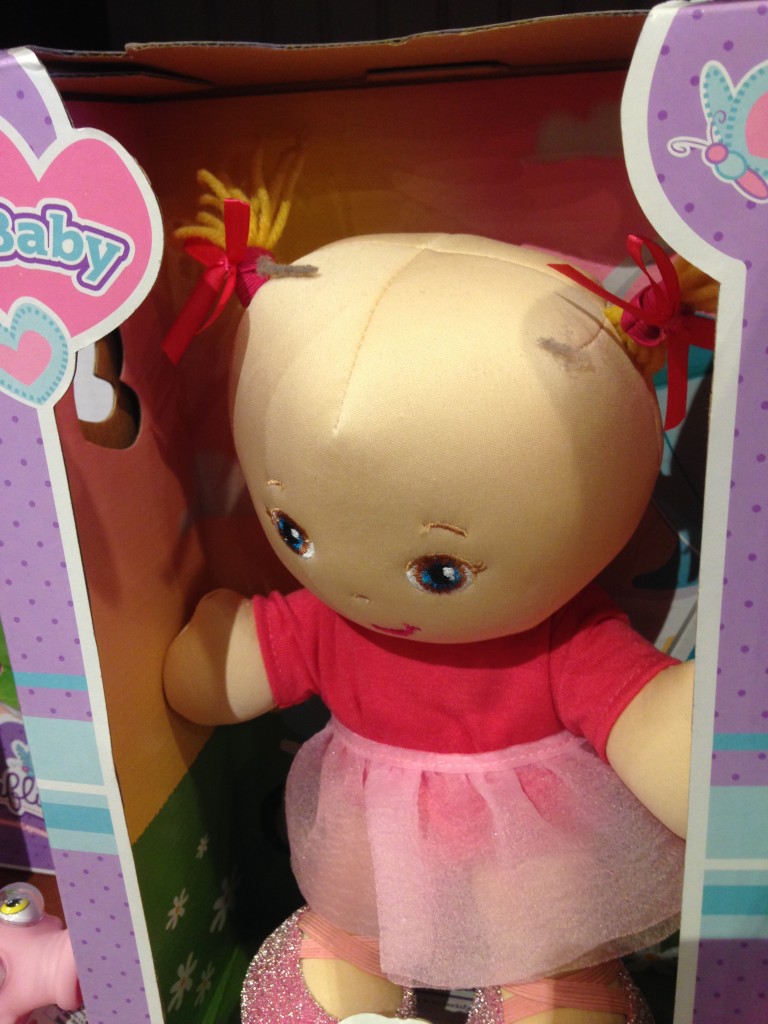 bald pigtail baby doll